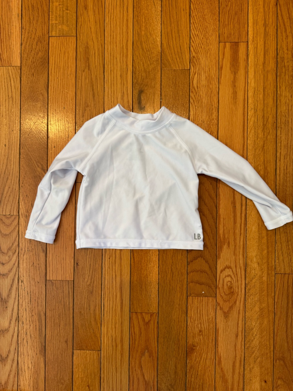 Little Bipsy White Long Sleeve Rash Guard Top
